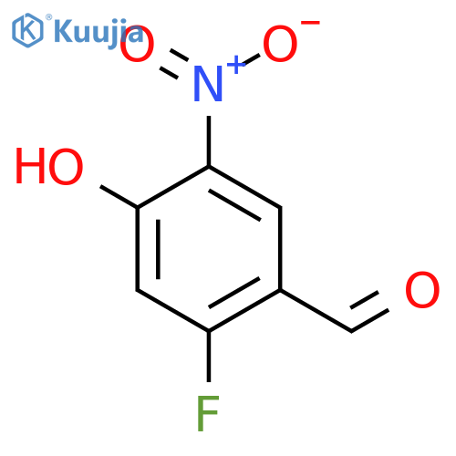 2-Fluoro-4-hydroxy-5-nitro-benzaldehyde structure