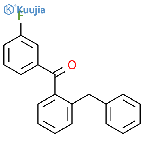 (2-benzylphenyl)(3-fluorophenyl)methanone structure