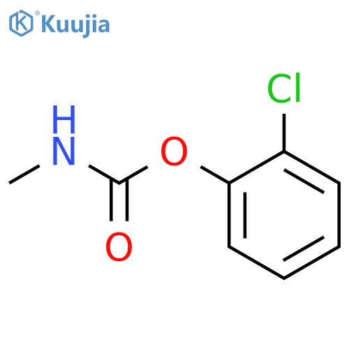 Carbamic acid,N-methyl-, 2-chlorophenyl ester structure