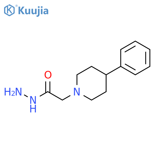 1-Piperidineacetic acid, 4-phenyl-, hydrazide structure