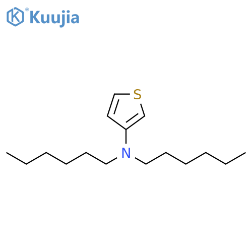 3-Thiophenamine, N,N-dihexyl- structure