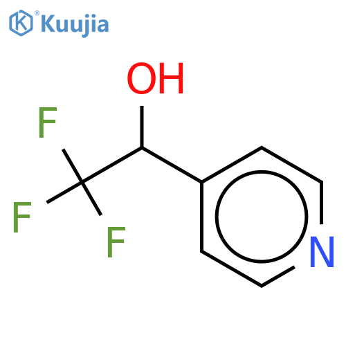 2,2,2-trifluoro-1-(pyridin-4-yl)ethan-1-ol structure