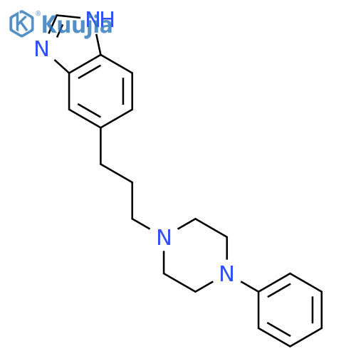 1H-Benzimidazole, 5-[3-(4-phenyl-1-piperazinyl)propyl]- structure