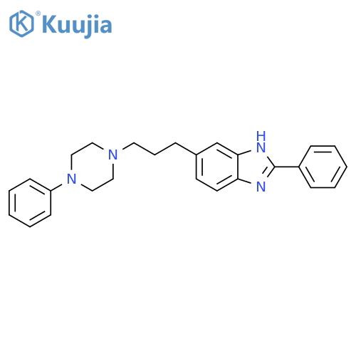 1H-Benzimidazole, 2-phenyl-5-[3-(4-phenyl-1-piperazinyl)propyl]- structure
