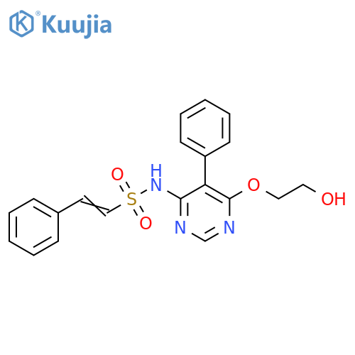 Ethenesulfonamide,N-[6-(2-hydroxyethoxy)-5-phenyl-4-pyrimidinyl]-2-phenyl- structure
