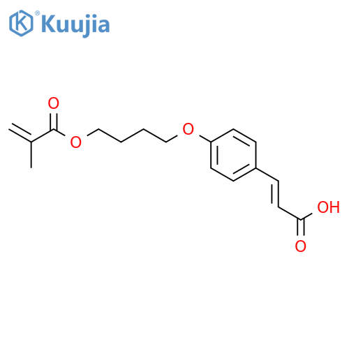 2-PROPENOIC ACID, 2-METHYL-, 4-[4-(2-CARBOXYETHENYL)PHENOXY]BUTYL ESTER structure
