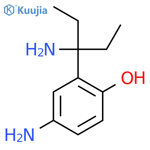 PHENOL, 4-AMINO-2-(1-AMINO-1-ETHYLPROPYL)- structure