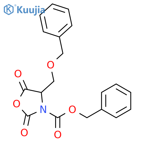 3-Oxazolidinecarboxylic acid, 2,5-dioxo-4-[(phenylmethoxy)methyl]-,phenylmethyl ester structure