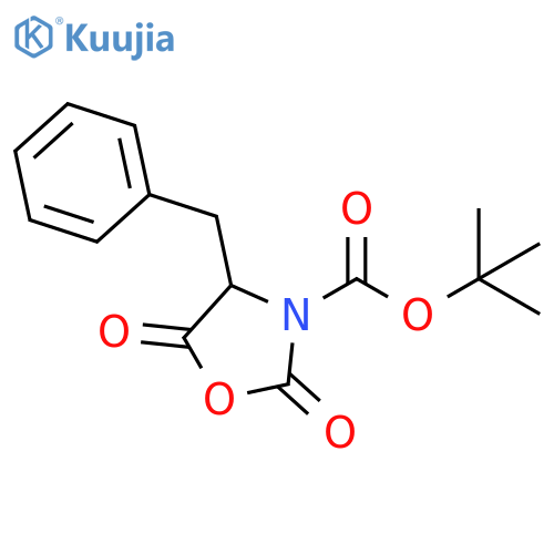 3-Oxazolidinecarboxylic acid, 2,5-dioxo-4-(phenylmethyl)-,1,1-dimethylethyl ester structure
