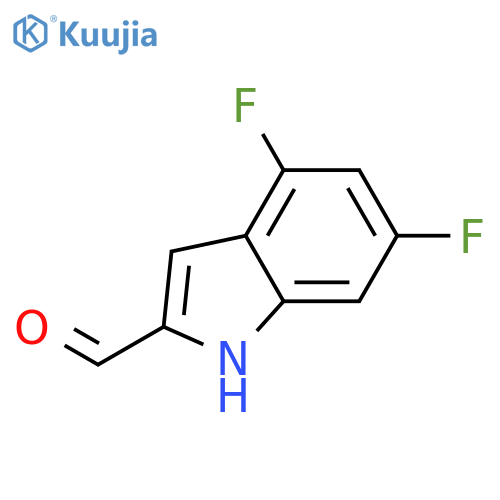 1H-Indole-2-carboxaldehyde, 4,6-difluoro- structure