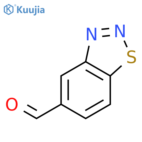 1,2,3-Benzothiadiazole-5-carboxaldehyde structure