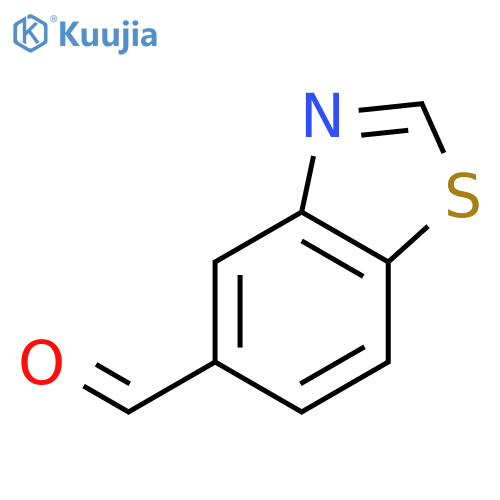 1,3-benzothiazole-5-carbaldehyde structure