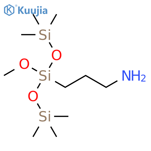1-Propanamine,3-[1-methoxy-3,3,3-trimethyl-1-[(trimethylsilyl)oxy]disiloxanyl]- structure