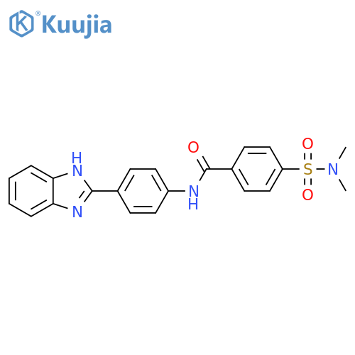 N-4-(1H-1,3-benzodiazol-2-yl)phenyl-4-(dimethylsulfamoyl)benzamide structure