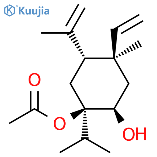 1,2-Cyclohexanediol,4-ethenyl-4-methyl-5-(1-methylethenyl)-1-(1-methylethyl)-, 1-acetate,(1R,2R,4R,5R)- structure