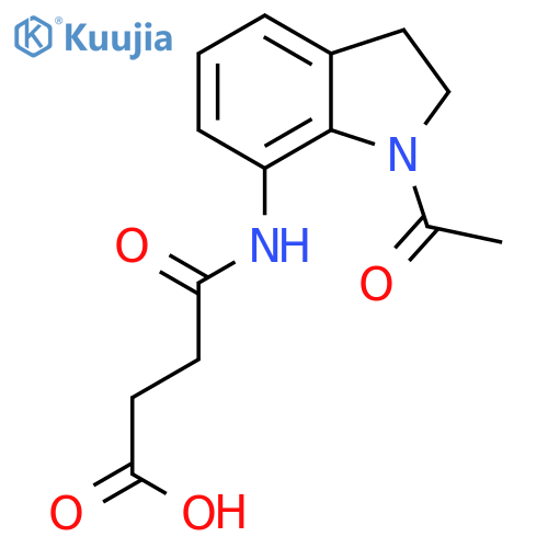 4-(1-Acetyl-2,3-dihydro-1H-indol-7-yl)amino-4-oxobutanoic Acid structure