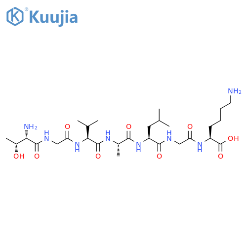 L-Lysine, L-threonylglycyl-L-valyl-L-alanyl-L-leucylglycyl- structure