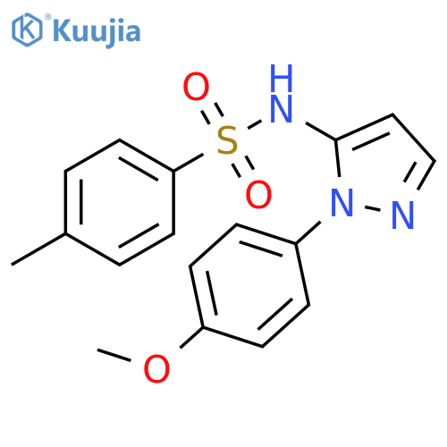 Benzenesulfonamide,N-[1-(4-methoxyphenyl)-1H-pyrazol-5-yl]-4-methyl- structure
