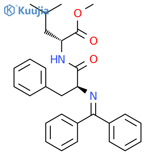 D-Leucine, N-(diphenylmethylene)-L-phenylalanyl-, methyl ester structure