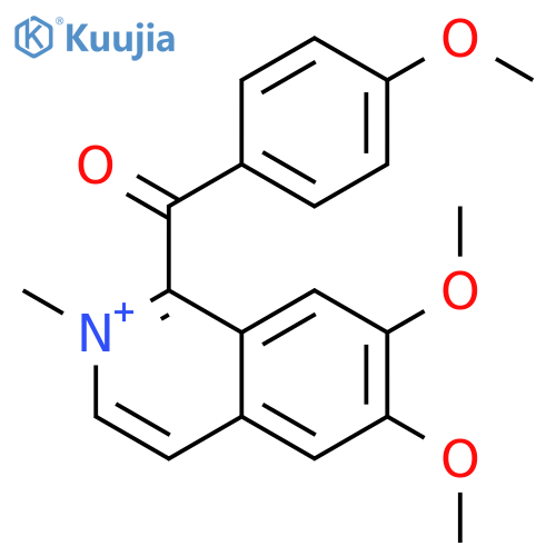 ISOQUINOLINIUM, 6,7-DIMETHOXY-1-(4-METHOXYBENZOYL)-2-METHYL- structure
