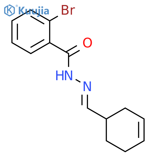 2-bromo-N'-[(1E)-(cyclohex-3-en-1-yl)methylidene]benzohydrazide structure