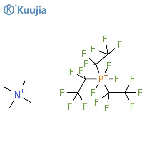TETRAMETHYLAMMONIUM TRIS(PENTAFLUOROETHYL)TRIFLUOROPHOSPHATE structure