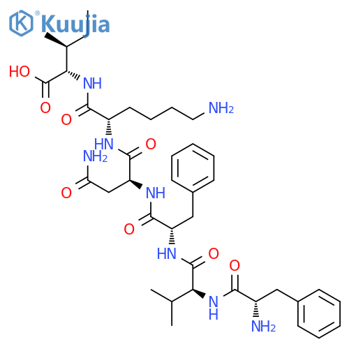 L-Isoleucine, L-phenylalanyl-L-valyl-L-phenylalanyl-L-asparaginyl-L-lysyl- structure
