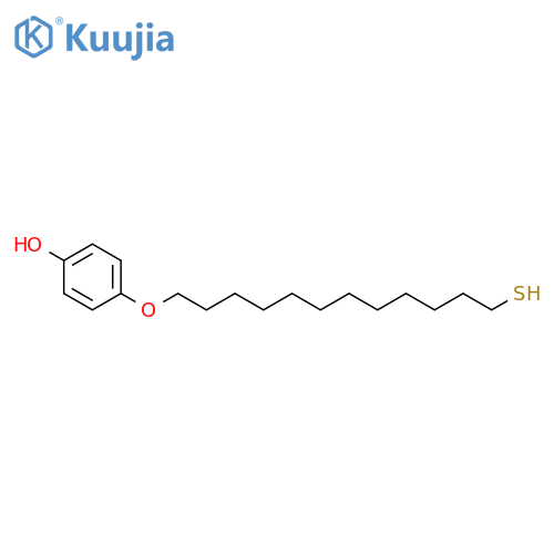 Phenol, 4-[(12-mercaptododecyl)oxy]- structure