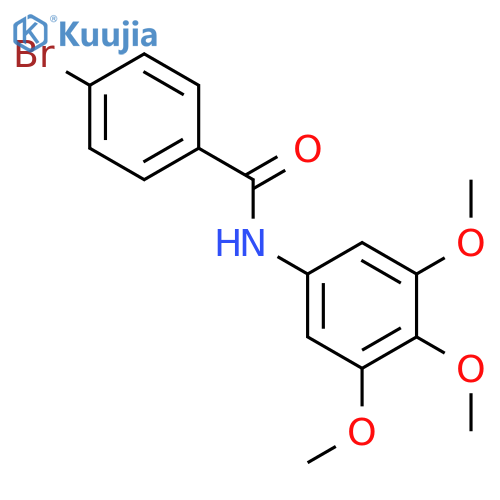 BENZAMIDE, 4-BROMO-N-(3,4,5-TRIMETHOXYPHENYL)- structure
