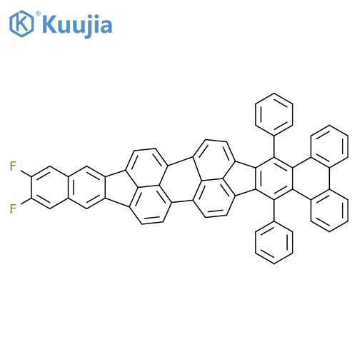 BENZ[5,6]INDENO[1,2,3-CD]PHENANTHRO[9',10':5,6]INDENO[1,2,3-LM]PERYLENE, 16,17-DIFLUORO-9,24-DIPHENYL- structure