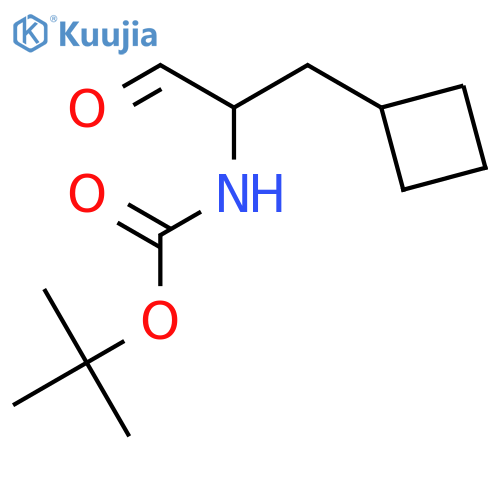 tert-Butyl (1-cyclobutyl-3-oxopropan-2-yl)carbamate structure