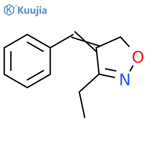 Isoxazole, 3-ethyl-4,5-dihydro-4-(phenylmethylene)- structure
