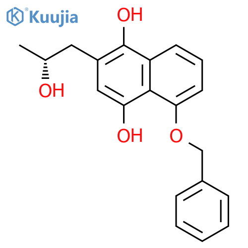 1,4-Naphthalenediol, 2-[(2R)-2-hydroxypropyl]-5-(phenylmethoxy)- structure