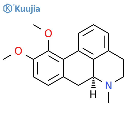 4H-Dibenzo[de,g]quinoline, 5,6,6a,7-tetrahydro-10,11-dimethoxy-6-methyl-, (6aS)- structure