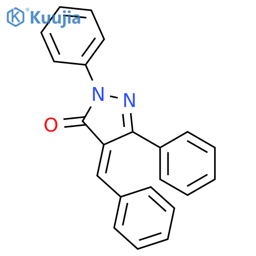 3H-Pyrazol-3-one, 2,4-dihydro-2,5-diphenyl-4-(phenylmethylene)-, (4Z)- structure