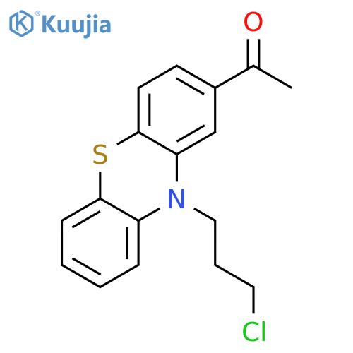 2-Acetyl-10-(3-chloropropyl)phenothiazine structure