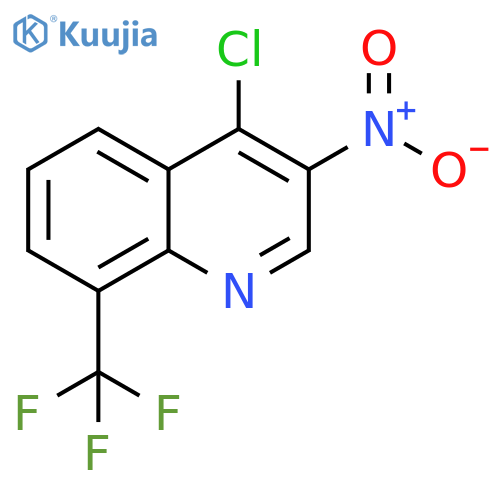 4-Chloro-3-nitro-8-(trifluoromethyl)quinoline structure