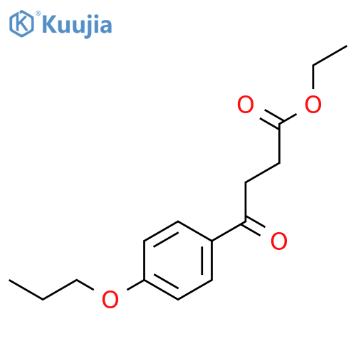 Ethyl 4-oxo-4-(4-propoxyphenyl)butanoate structure
