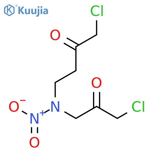 1-chloro-4-[(3-chloro-2-oxopropyl)(nitro)amino]butan-2-one structure