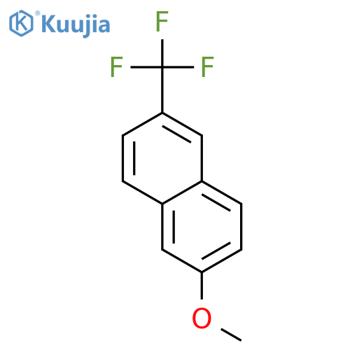 Naphthalene, 2-methoxy-6-(trifluoromethyl)- structure