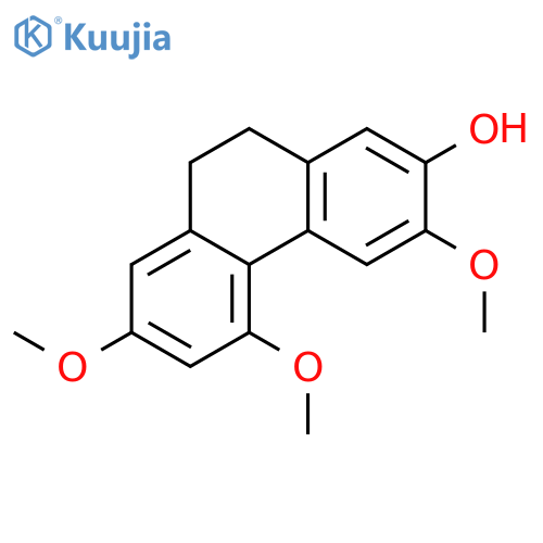 2-hydroxy-3,5,7-trimethoxy-9,10-dihydrophenanthrene structure