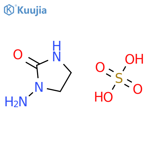 2-IMIDAZOLIDINONE, 1-AMINO-, SULFATE structure
