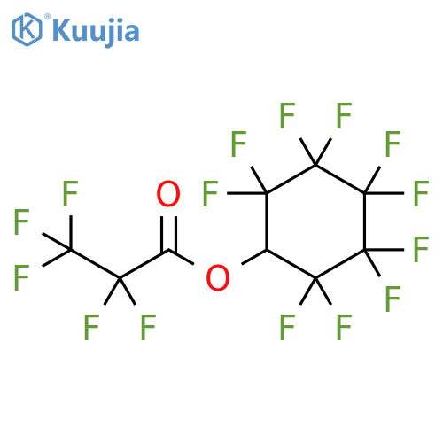 Propanoic acid, pentafluoro-, 2,2,3,3,4,4,5,5,6,6-decafluorocyclohexylester structure