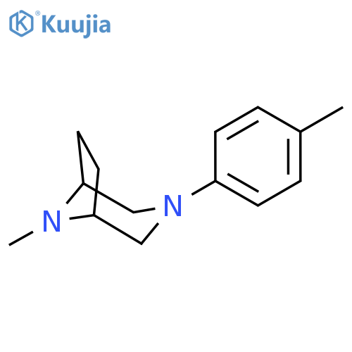 3,8-DIAZABICYCLO[3.2.1]OCTANE, 8-METHYL-3-(4-METHYLPHENYL)- structure