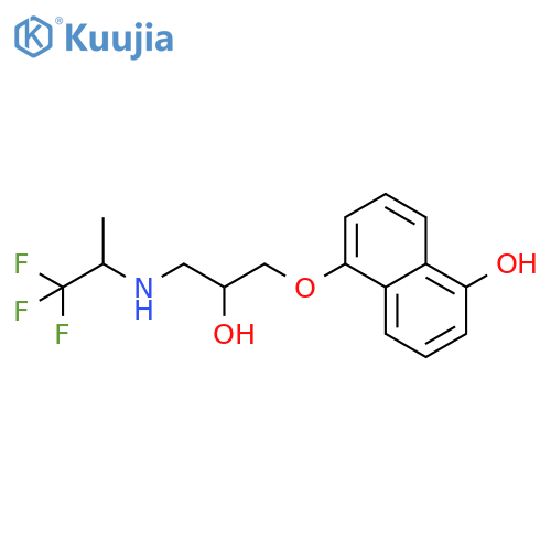 1-Naphthalenol,5-[2-hydroxy-3-[(2,2,2-trifluoro-1-methylethyl)amino]propoxy]- structure