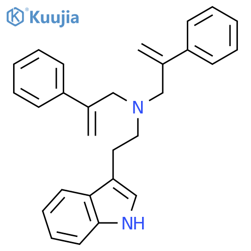 1H-INDOLE-3-ETHANAMINE, N,N-BIS(2-PHENYL-2-PROPENYL)- structure