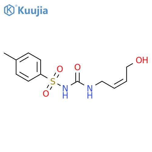 Benzenesulfonamide,N-[[[(2Z)-4-hydroxy-2-butenyl]amino]carbonyl]-4-methyl- structure