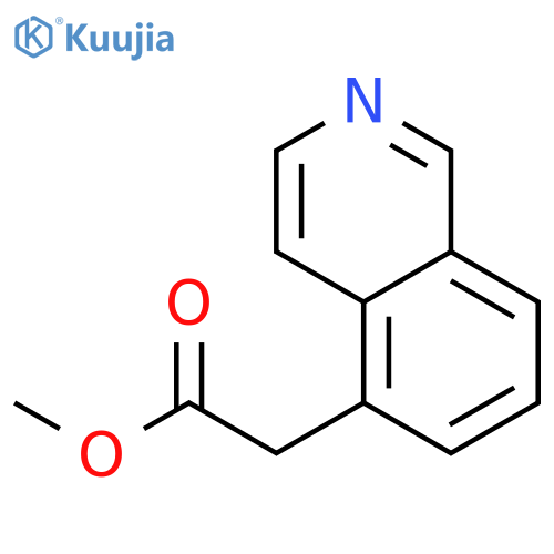 methyl 2-(isoquinolin-5-yl)acetate structure