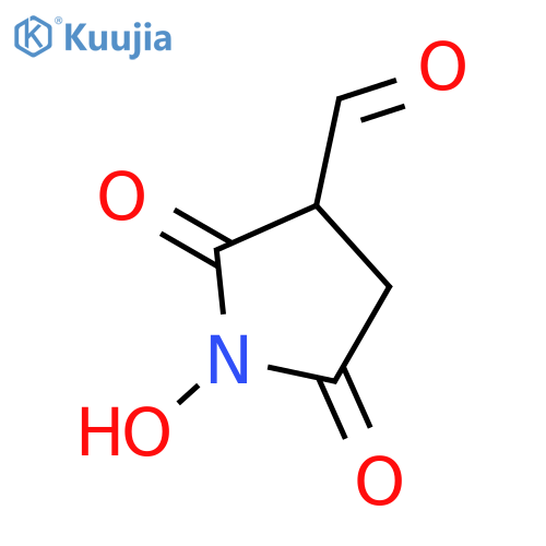 3-Pyrrolidinecarboxaldehyde, 1-hydroxy-2,5-dioxo- (9CI) structure