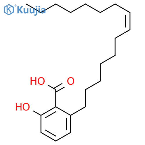 Benzoic acid, 2-hydroxy-6-(7Z)-7-pentadecenyl- structure